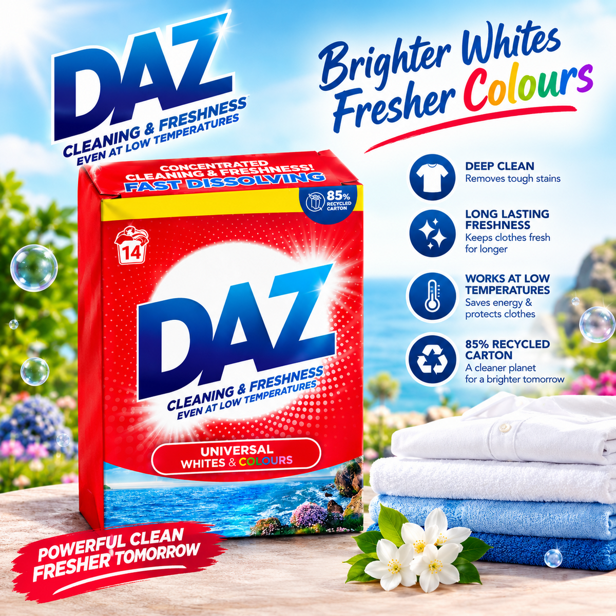 700g x 8 Concentrated Laundry Detergent Powder - Low Temp Fast Dissolving