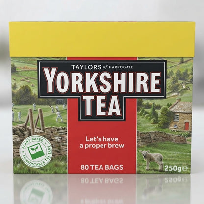80s Pack of 5 (200 Bags Total) 250g Yorkshire Tea Bags Black Tea Bulk Buy
