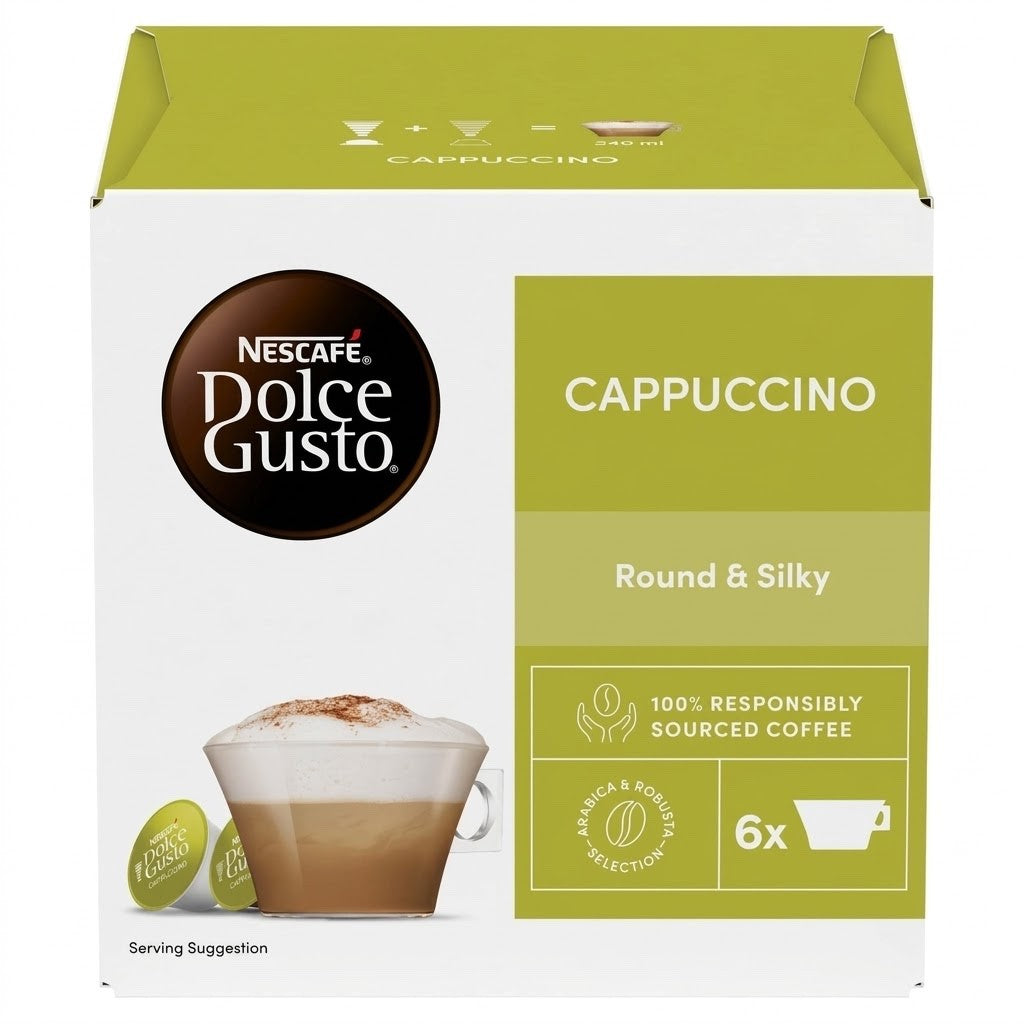 139g × 3 Packs NESCAFE Dolce Gusto Cappuccino Coffee Pods Caps 6 Servings 12