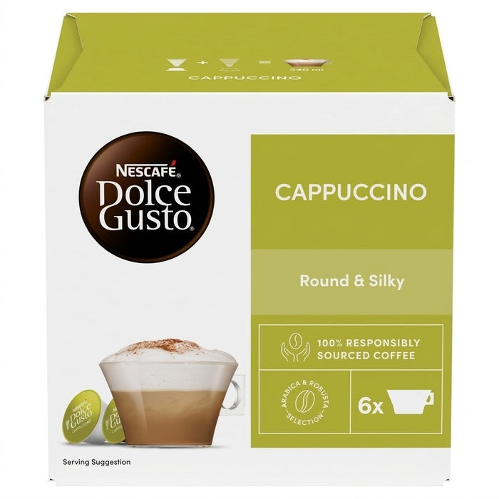 139g × 3 Packs NESCAFE Dolce Gusto Cappuccino Coffee Pods Caps 6 Servings 12