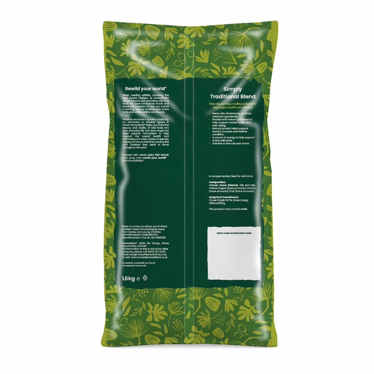 12.6kg Honeyfield's Conservation Grade Quality Wild Bird Food Seed Mix