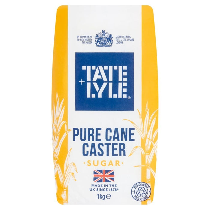 10x 1kg Tate & Lyle Pure Cane Caster Sugar Fine Baking Sugar