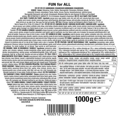 1 kg Trolli Fun for All Party Size Gluten & Lactose Free Fruit Gum Sweet Mix