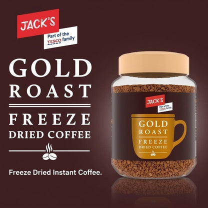 90g x 6 Jack's Gold Roast Freeze Dried Instant Coffee Rich Aroma