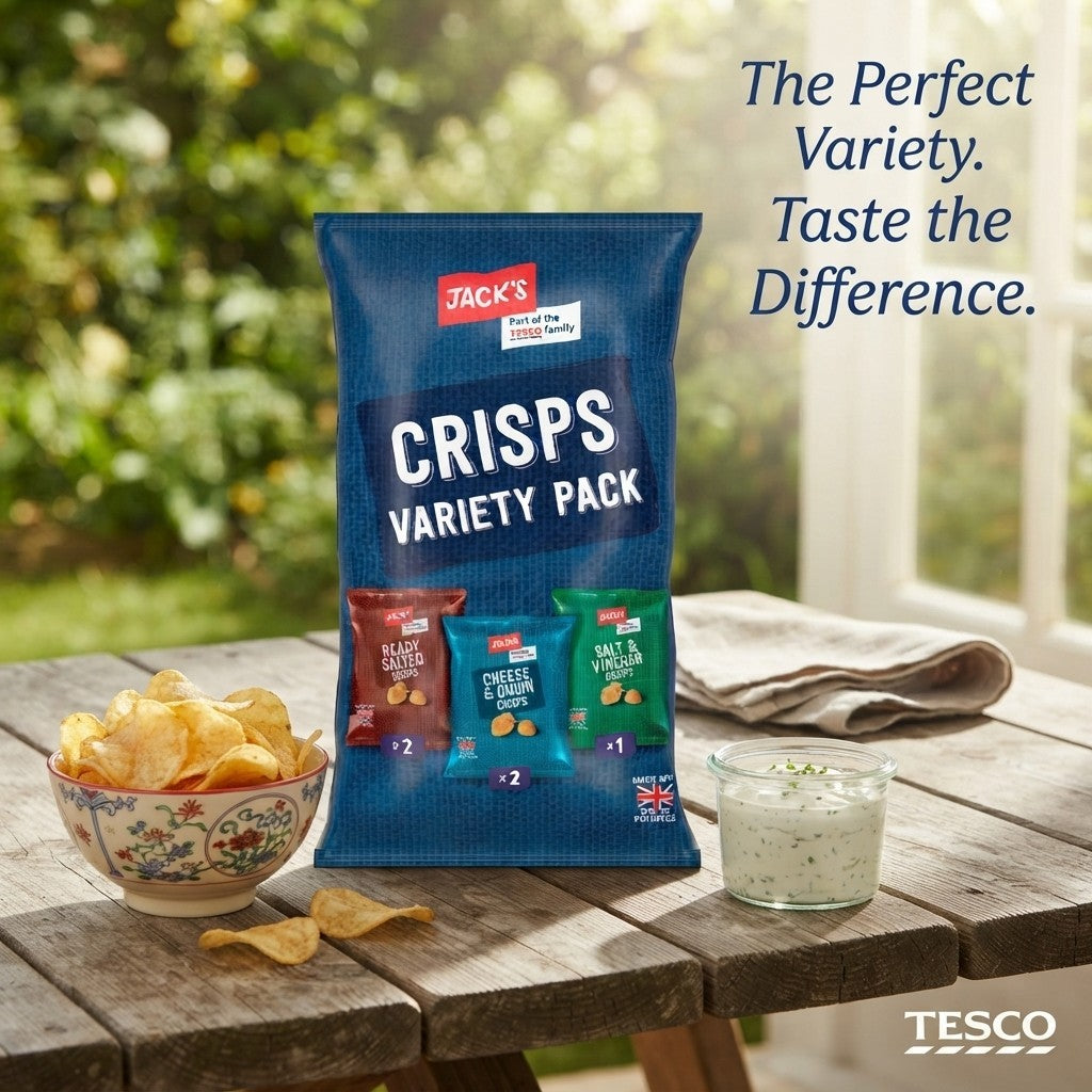 5x20g (100g) Jack's Crisps Variety Pack