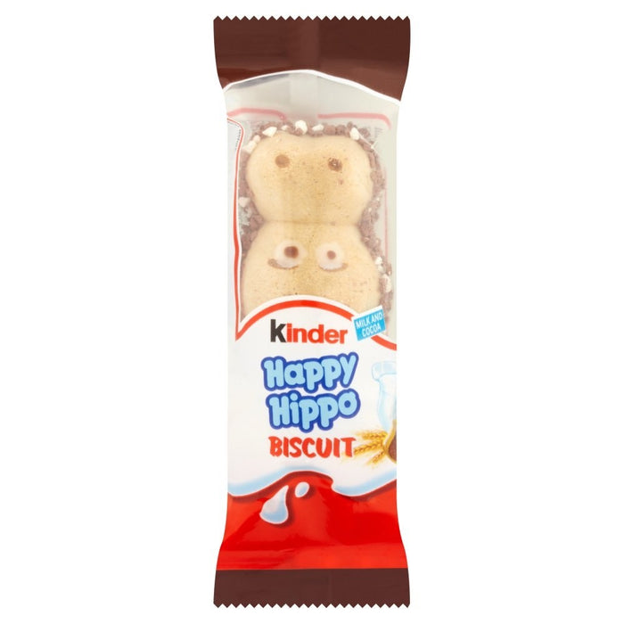 28 x 20.7g Kinder Happy Hippo Milk & Cocoa Cream Biscuits Crispy Wafer Pack Bulk