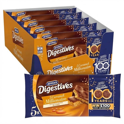 10 x Pack McVitie's Digestives Caramel & Milk Chocolate Cake Bars - Bulk