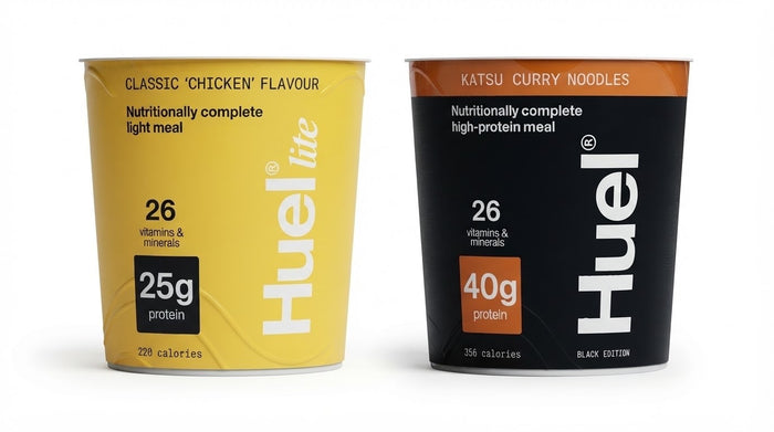 6 Packs Huel Katsu Curry & Lite Chicken Instant Noodles 100g & 64g x 6 Multipack