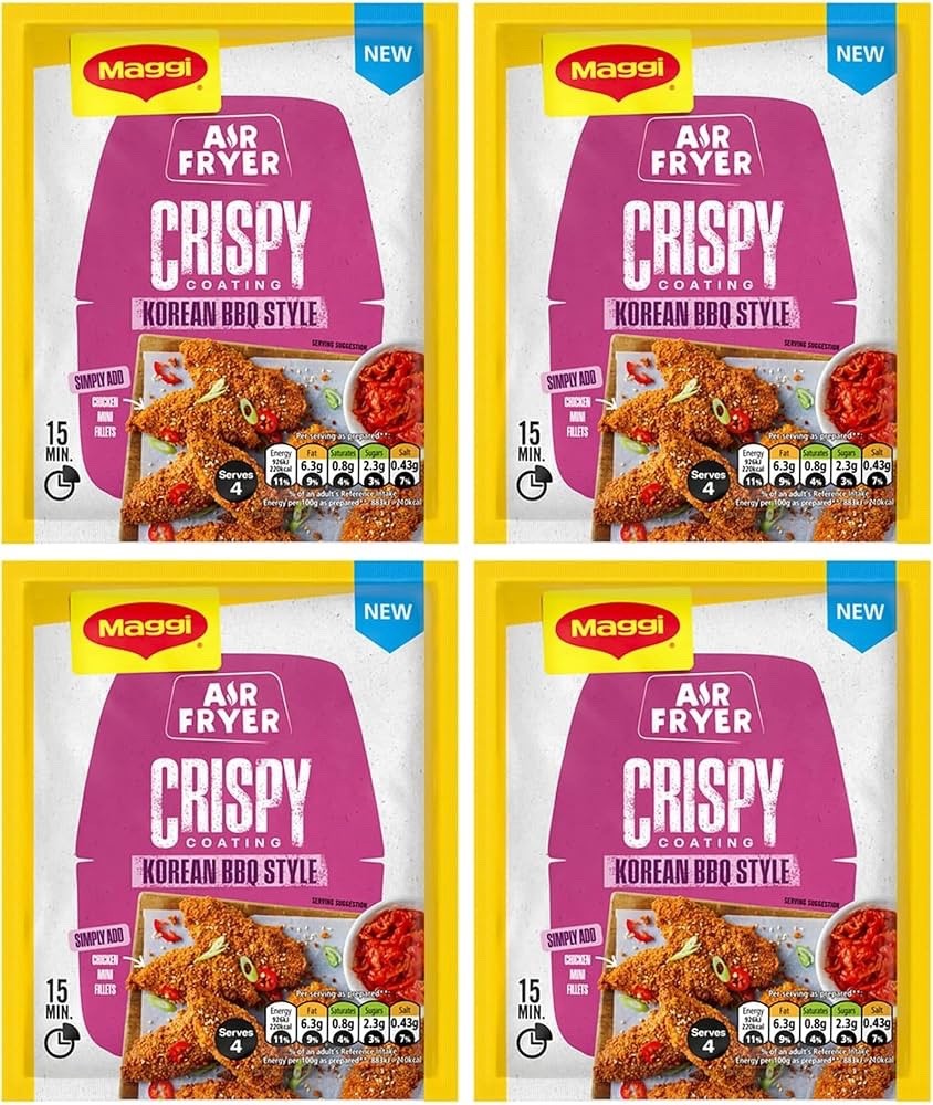 12x 70g (840g) Maggi Air Fryer Crispy Korean BBQ Seasoning Mix – Chicken Coating