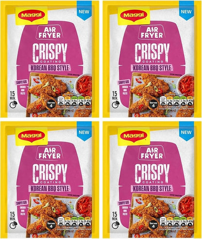 12x 70g (840g) Maggi Air Fryer Crispy Korean BBQ Seasoning Mix – Chicken Coating