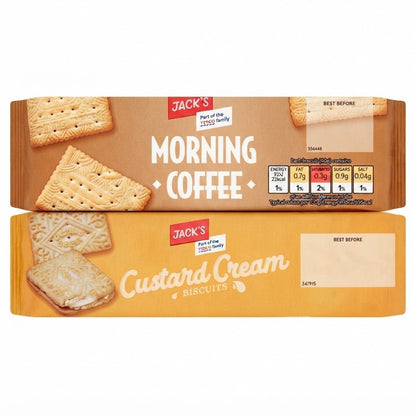 Jack's Morning Coffee Biscuits 150g & Custard Creams 12 x 150g Bundle