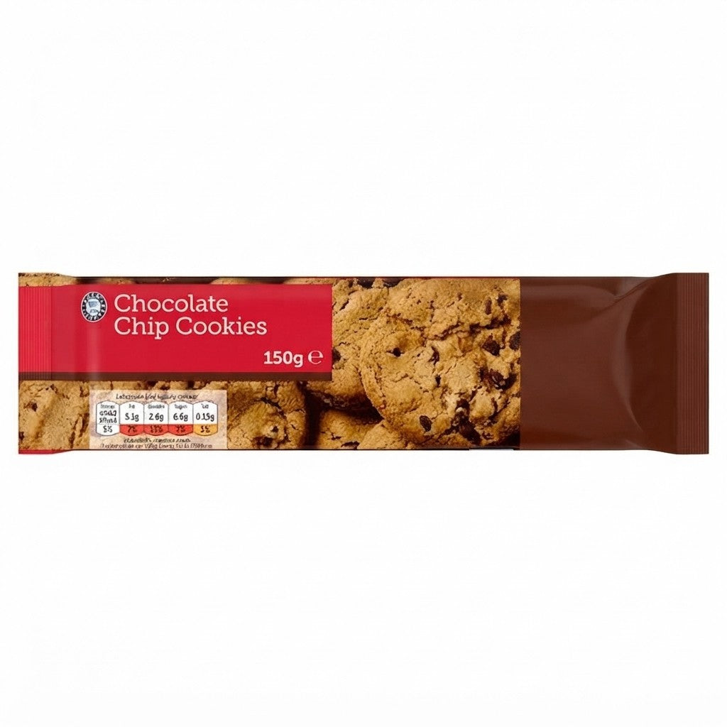 11x 150g Euro Shopper Chocolate Chip Cookies Buy Biscuit Pack