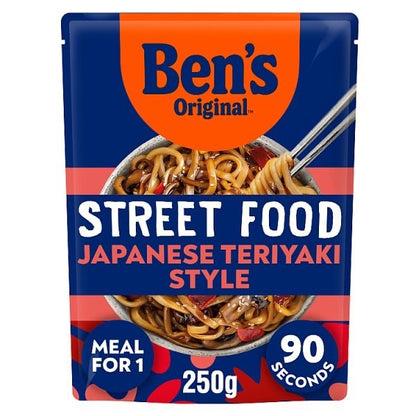 12 x 250g Ben's Original Street Food Microwave Instant Noodles Meal 250g Multi-F