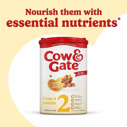 6x 200g Cow & Gate 2 Follow On Baby Milk Formula Powder 6-12 Months