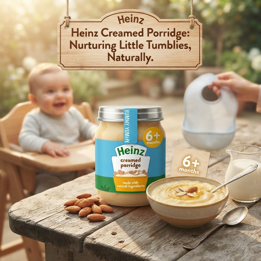 6x 120g Heinz Creamy Porridge Baby Food 6+ Months