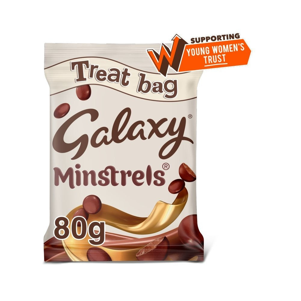 Galaxy Minstrels Milk Chocolate Candy Bulk Box - 42g x 40 or 80g x 20 Treat Bags