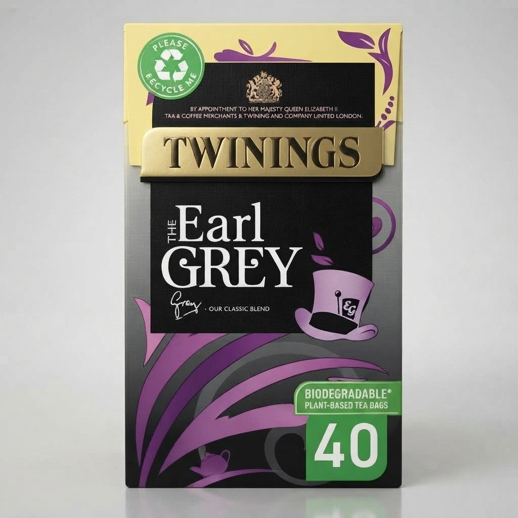 40s 100g 4 Pack Bundle Total 160 BagsTwinings Earl Grey Tea Classic Black Tea