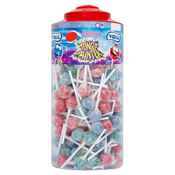 150 x Tub Vidal Lotta Lollies Tongue Painter Hard Boiled Sweets Lollies