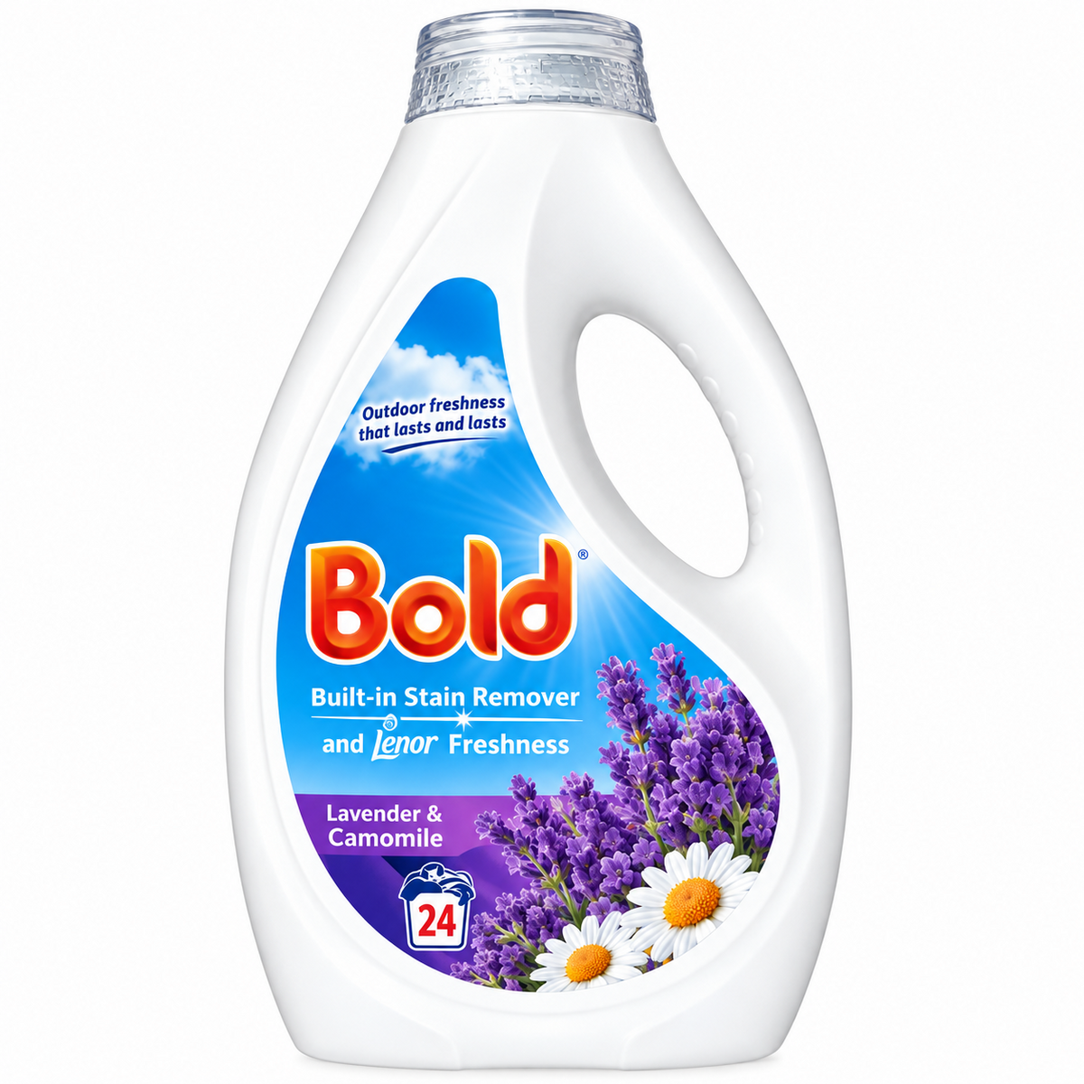 24 Wash × 4 Bold Liquid Laundry Detergent Gel Bio Washing Gel with Outdoor Fresh