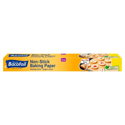 6x6 Pack Bacofoil Non-Stick Baking Paper 380mm x 5m Greaseproof Tray Liner - 36