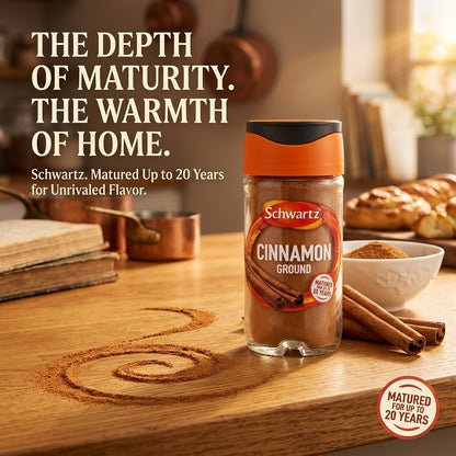 39g × 6 Schwartz Ground Cinnamon Spice Jar Pure Indonesian Cassia Seasoning