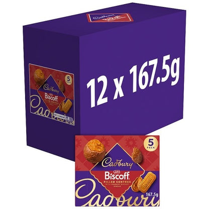 12 x 167.5g Cadbury Biscoff Filled Centres Milk Chocolate Baubles - Bulk