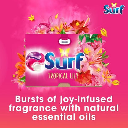 4x 15 Wash (60 Washes) Surf 3in1 Tropical Lily Laundry Detergent Capsules Bulk