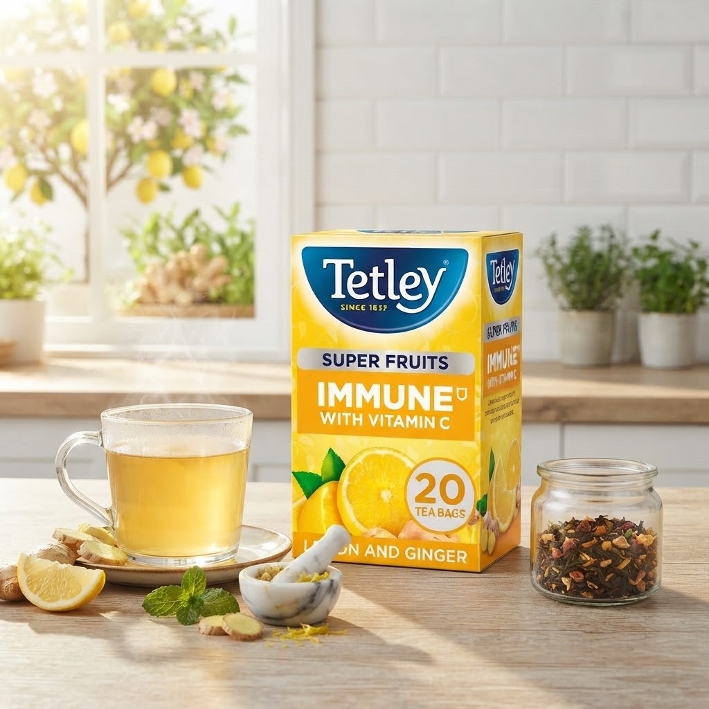 Tetley Super Green & Super Fruits Tea Bags 20s x 8 Multipack Bundle