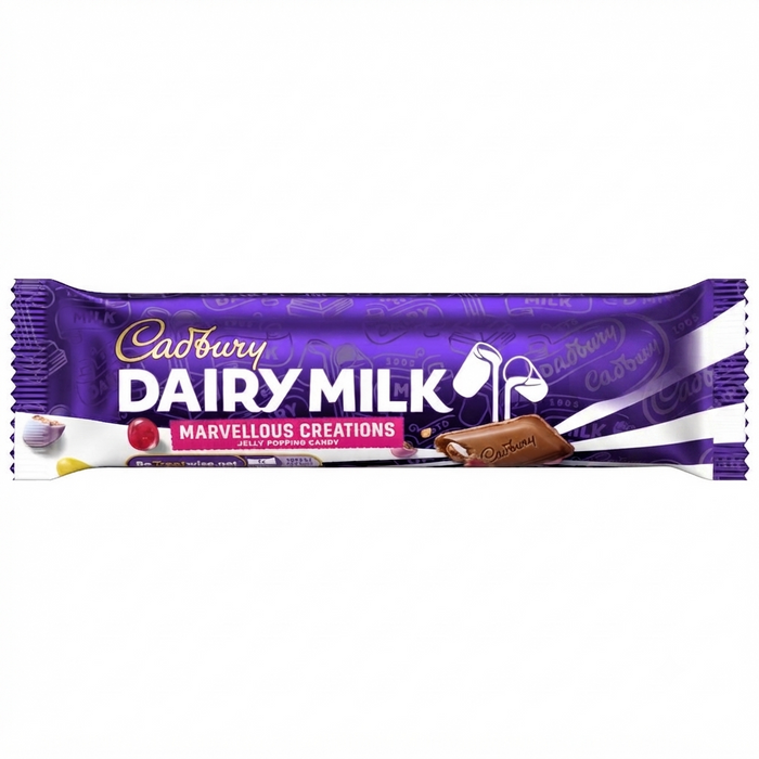 Cadbury Dairy Milk Marvellous Creations Jelly Popping Candy Chocolate Bar x 24