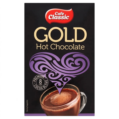 8x 200 g Cafe Classic Gold Premium Cocoa Blend Hot Chocolate