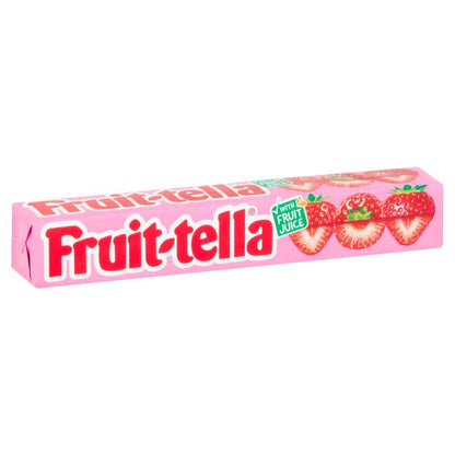 40 x 41g Pack  Fruittella Strawberry Chewy Sweets Natural Vegan Fruit Candy