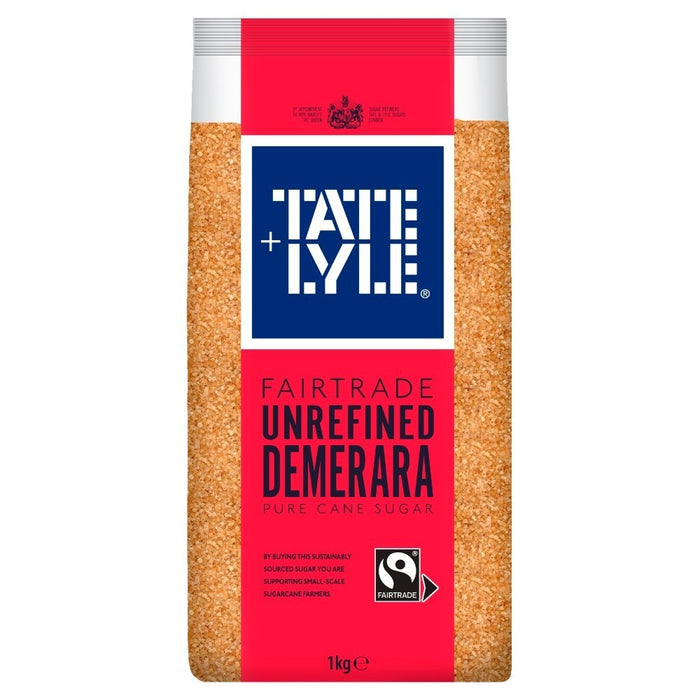 10x 1kg Tate & Lyle Fairtrade Unrefined Demerara Sugar