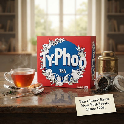 80s Foil Fresh 6 Pack BundleTotal 480 BagsTyphoo Tea Bags