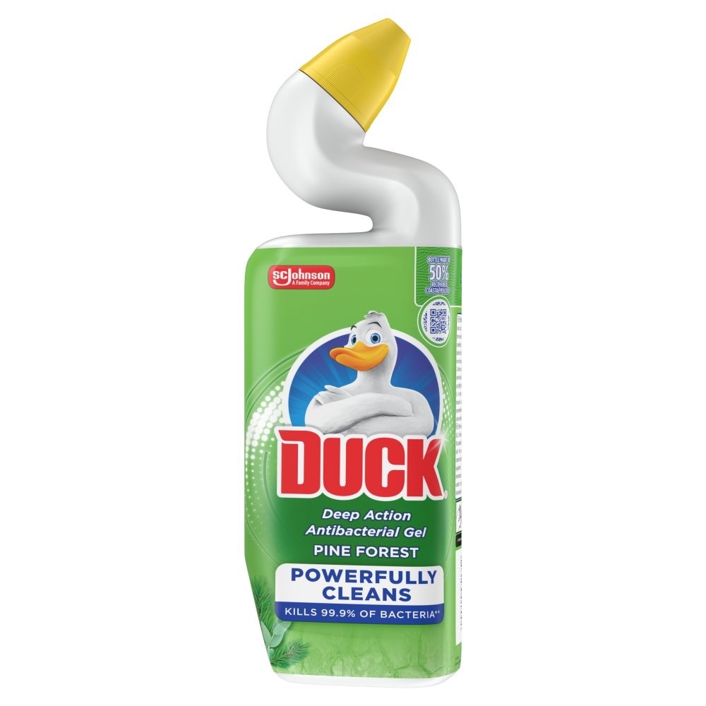 750ml × 8 Duck Deep Action Antibacterial Gel Toilet Cleaner – Pine Forest