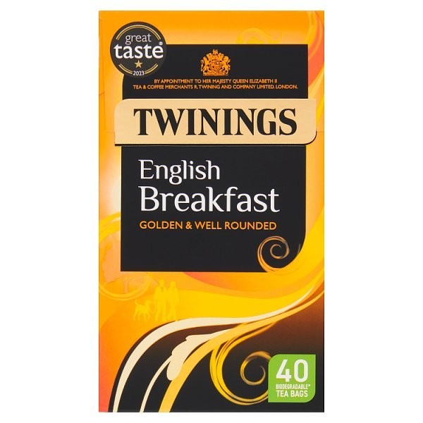 4x 100g Twinings English Breakfast Black Tea Bags Wholesale Saver Bundle