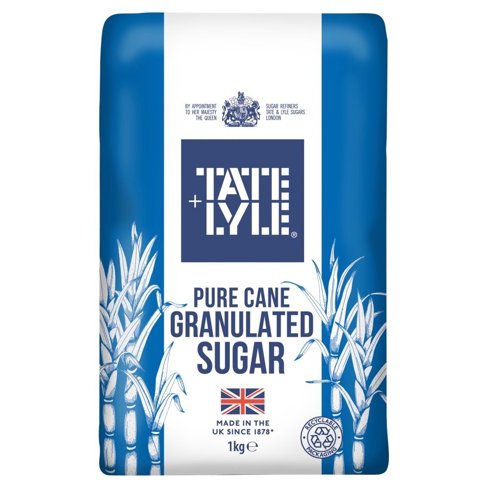 15x 1kg Tate & Lyle Pure Cane Granulated Sugar