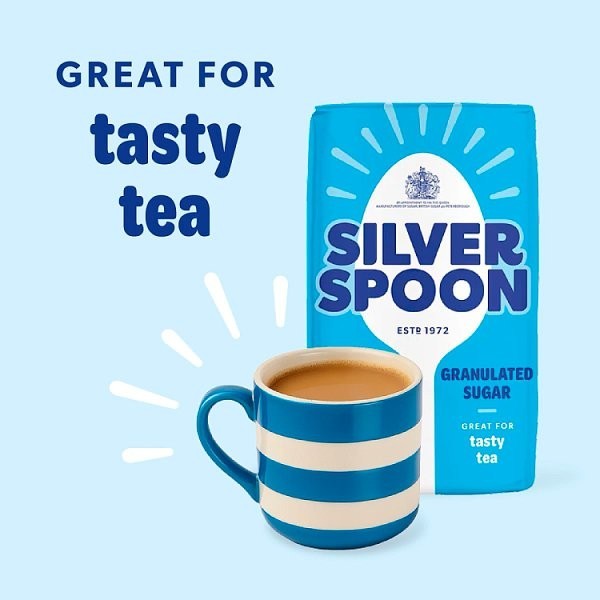 Silver Spoon Granulated Sugar 1kg / 500g Sweetener - Bulk Case