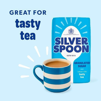 Silver Spoon Granulated Sugar 1kg / 500g Sweetener - Bulk Case