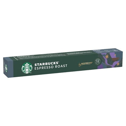 12x Starbucks Dark Espresso Roast Nespresso Original Pods 120 Capsules Bulk