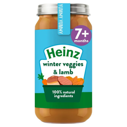 6x 200g Heinz Winter Veggies & Lamb Baby Food 7+ Months