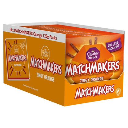 Quality Street Matchmakers Mint Orange Chocolate Sticks 120g Box Bulk Multipack