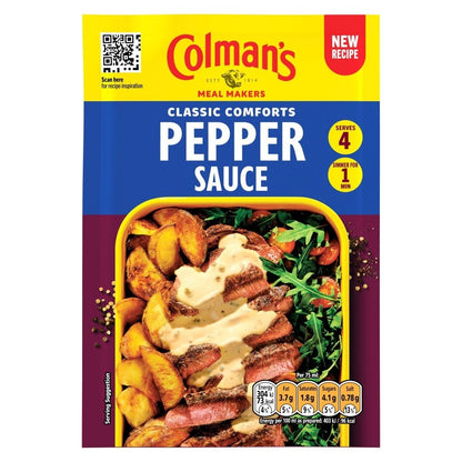 Pack of 10 x 22g Colman's Classic Comforts White & Pepper Sauce Mix Bulk Buy