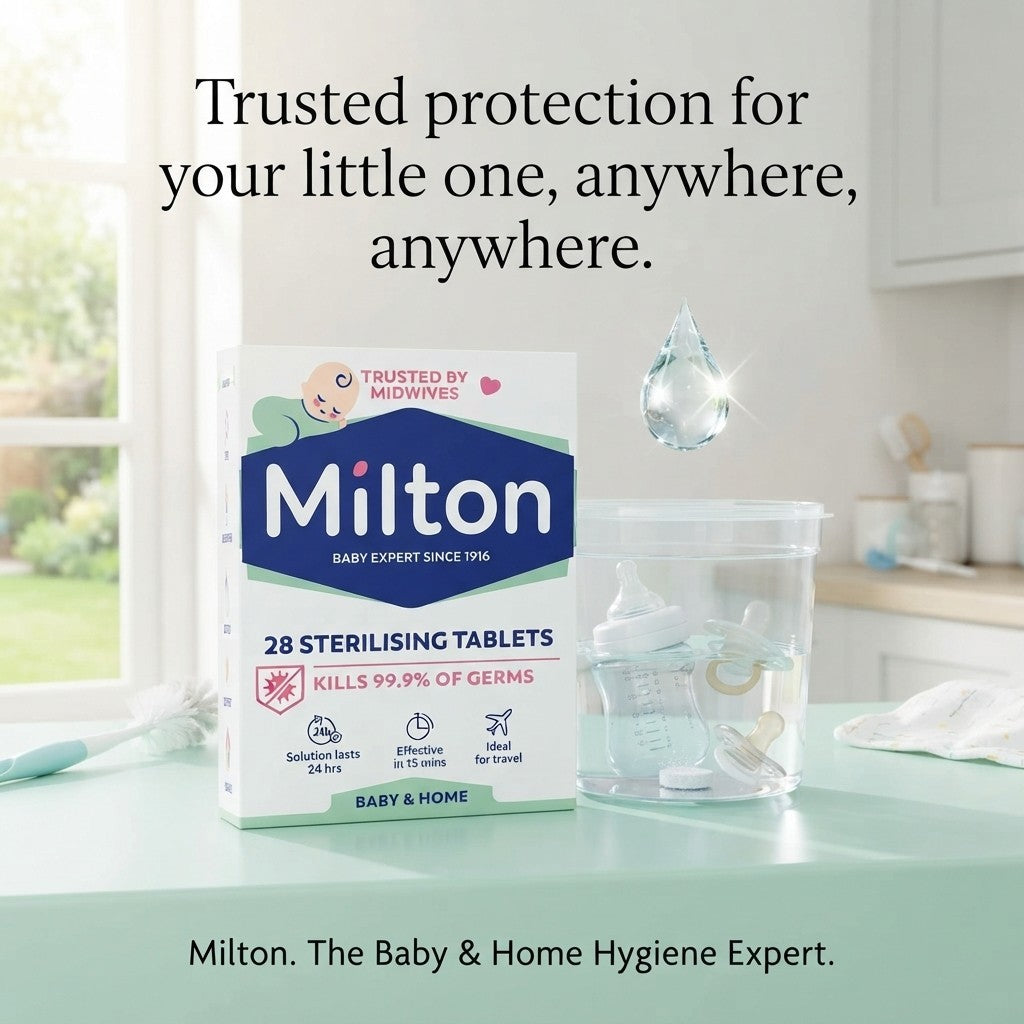 6x 28s Milton Sterilising Tablets Kills 99.9% of Germs