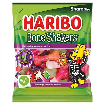 Case of 12 x 140g HARIBO Bone Shakers Fruit Flavour Gums - Bulk Multipack