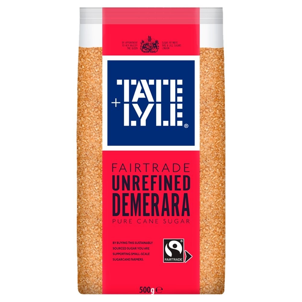 10x 500g Tate & Lyle Fairtrade Unrefined Demerara Sugar