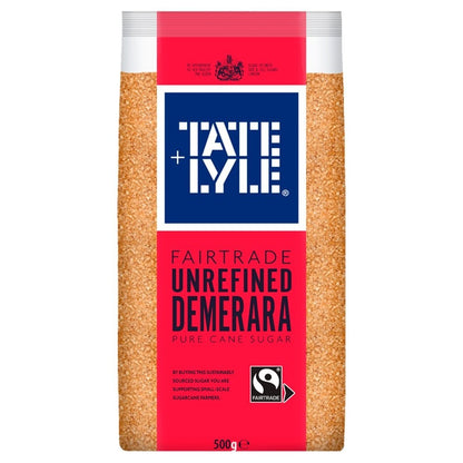 10x 500g Tate & Lyle Fairtrade Unrefined Demerara Sugar