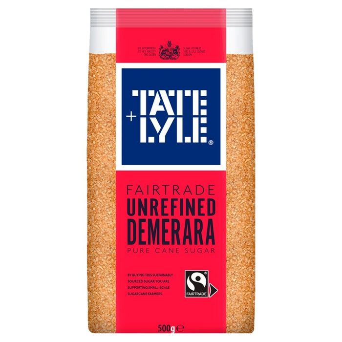 10x 500g Tate & Lyle Fairtrade Unrefined Demerara Sugar