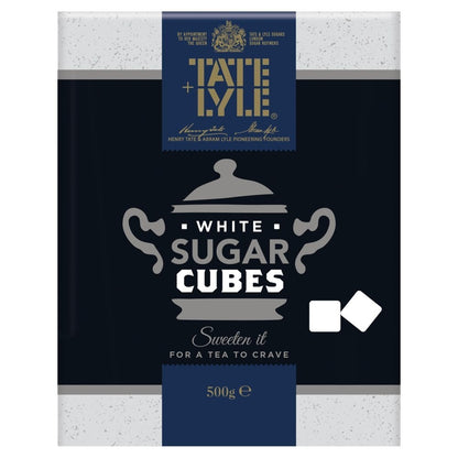10x 500g Sugar Cubes Tate & Lyle White Fairtrade Pure Cane Sugar