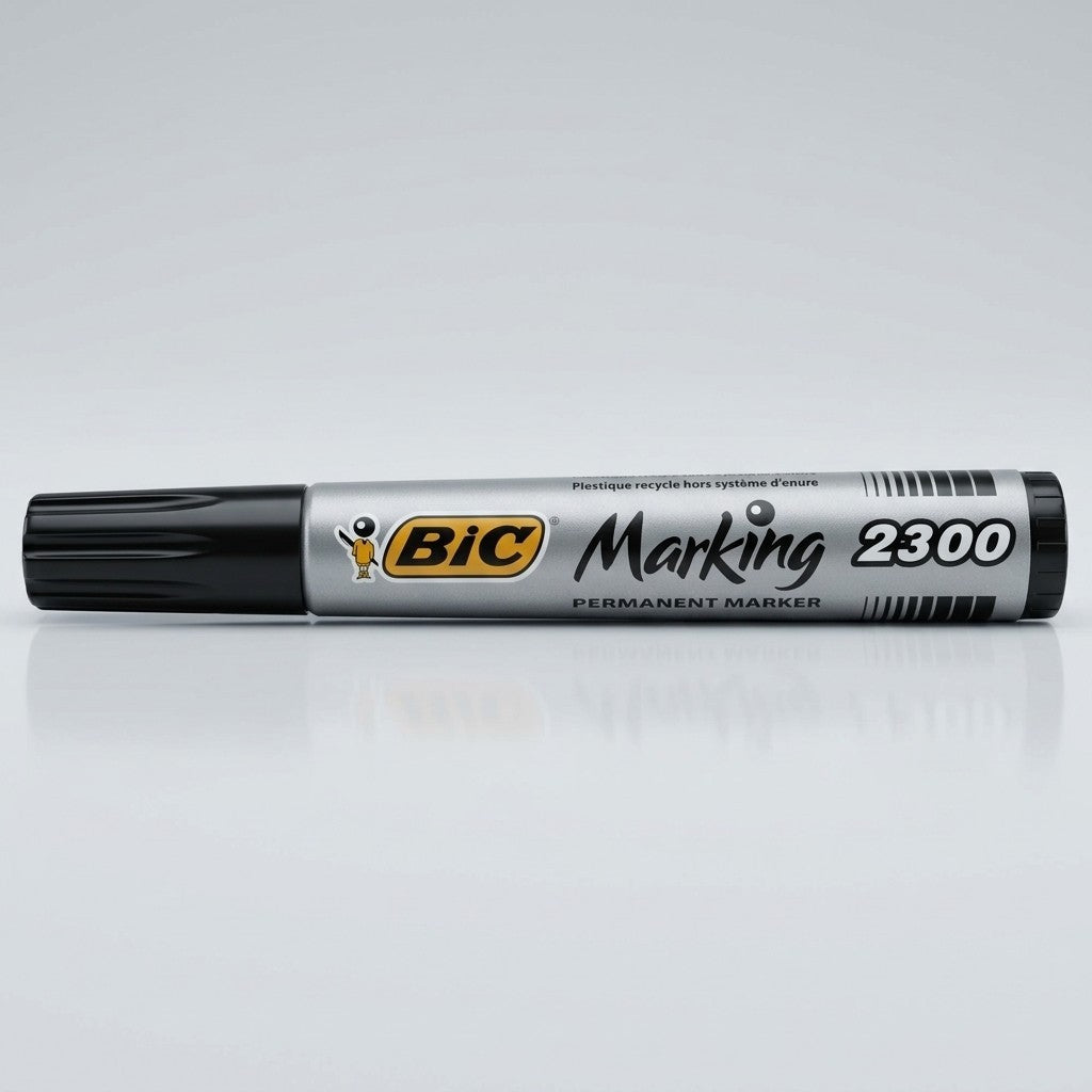 BIC Marking 2300 Permanent Marker Chisel Tip Black - Box of 12