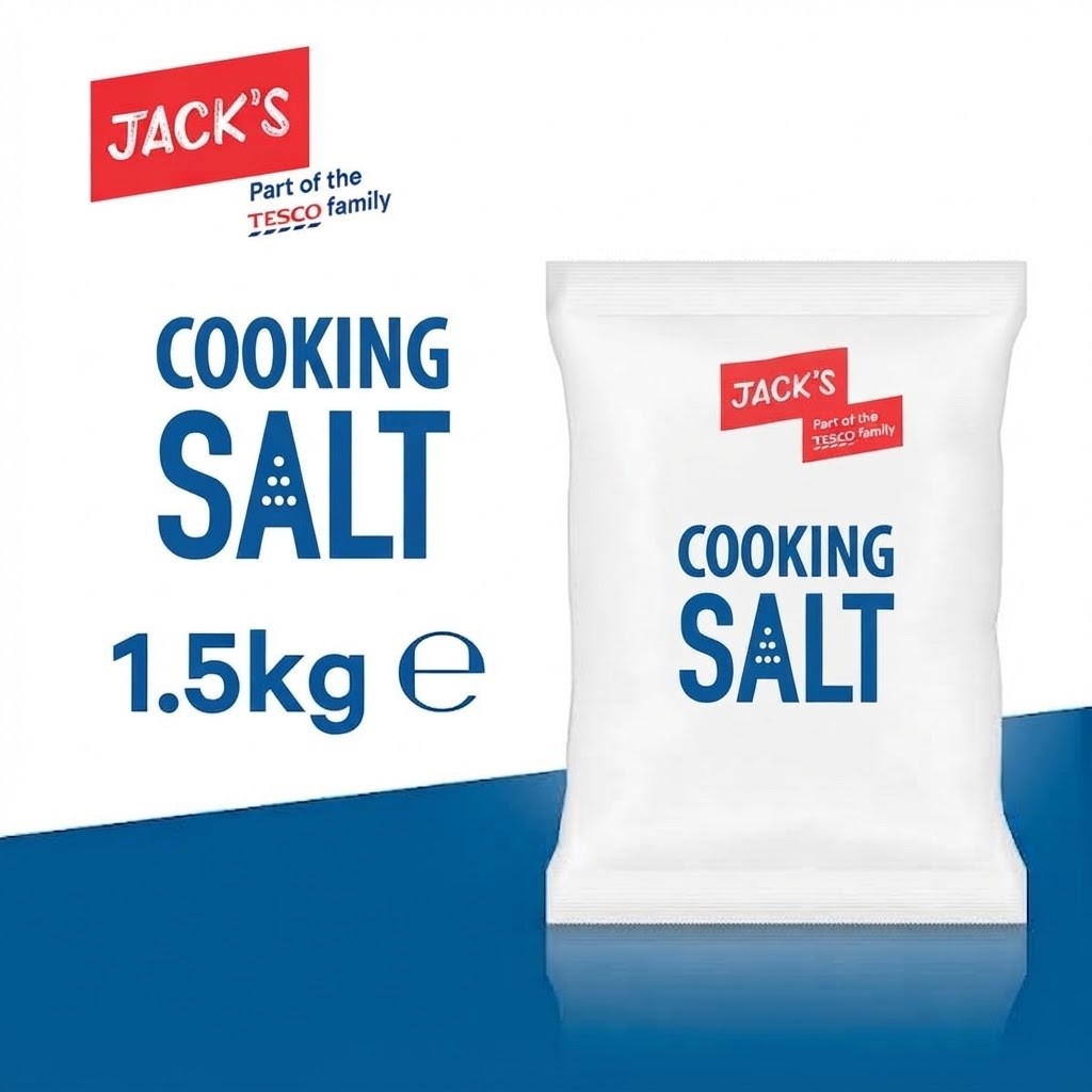 6 x 1.5kg Jack's Cooking Salt 1.5kg - Bulk Cooking Salt